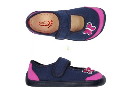 Bar3foot dívčí bačkory, Elf Athena motýlek 3F, 3BE2/7