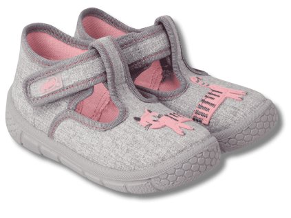 BEFADO Honey dívčí bačkory, Růžová kočka  631P019