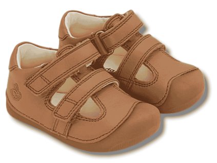 BUNDGAARD Petit summer barefoot chlapecké letní sandálky, Cognac