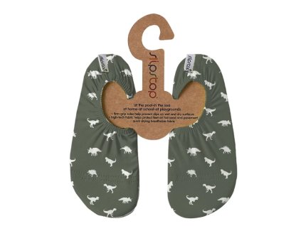 SLIPSTOP boty, capáčky do vody i ven, Dino green