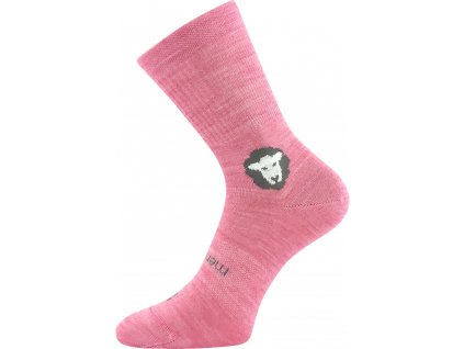 BAREFOOTIK VOXX barefoot merino dětské ponožky, Růžová