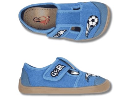 Bar3foot chlapecké bačkory ELF Nevada 3F, MODRÁ MÍČ, 3BE3/15