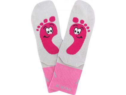 BAREFOOTIK VOXX barefoot dětské ponožky, Růžová