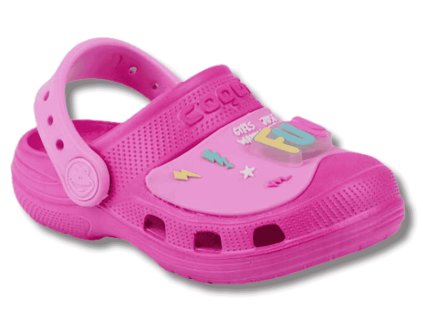 COQUI Maxi, Dětské letní sandálky, Fuchsia Pink Flash svítící