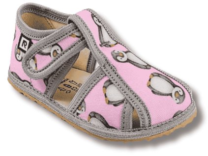 RAK dětské barefoot bačkory, Tučňák růžový