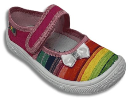 PEON balerínky dívčí bačkory, Duha