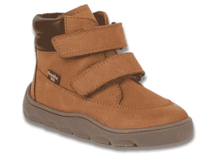 FRODDO Zeru Tex dětské Barefoot kotníkové boty s membránou froddo tex, Cognac G2110150-5