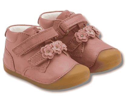 BUNDGAARD Petit celoroční dětské barefoot boty, Flower Blush