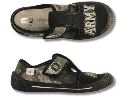 3F dětské bačkory, Army