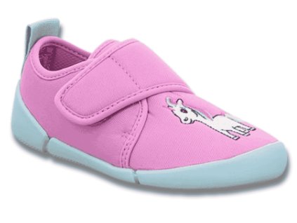 SUPERFIT Venti barefoot dětské bačkory, Lila jednorožec