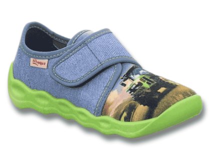 SUPERFIT Bubble dětské bačkory, Blue traktor