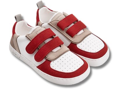 MURIS PETRA Junior dětské barefoot celoroční boty, Fire Red