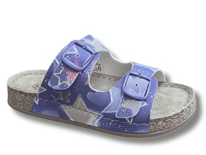 MILAMI  dětské pantofle, Purple star