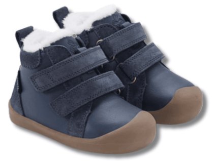 BUNDGAARD Bloom barefoot zimní dětské boty s membránou, Navy