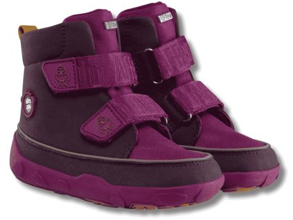 AFFENZAHN Midboot Vegan Comfy, dětské zimní barefoot boty s membránou, Bird