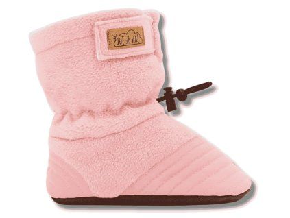 JAN & JUL Stay-Put Cozy Booties capáčky BSA-MRN-M, Dusty Pink