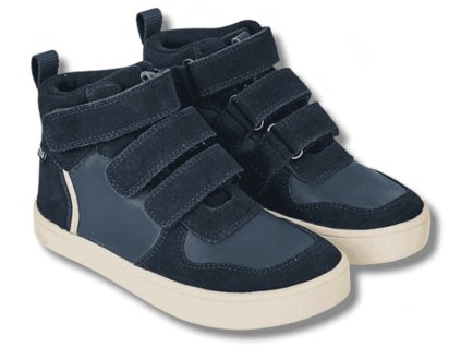 BUNDGAARD Nero dětské celoroční barefoot boty s membránou, Navy