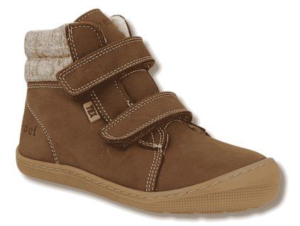 KOEL Dean 2.0 WP dětské zimní barefoot boty s membránou, Chocolate