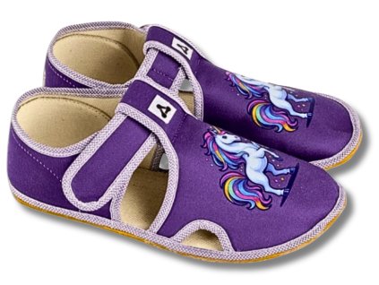 ANTAL Rascal barefoot dětské bačkory, Unicorn