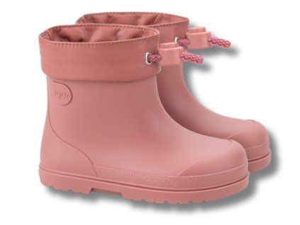 IGOR Mendi nízké barefoot dětské holínky, Rose