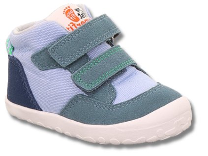 SUPERFIT Flummi první dětské barefoot boty, Blau Hellgrun