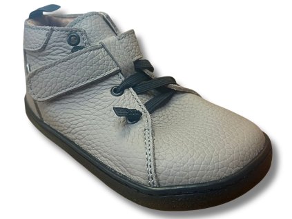 PEGRES BF 52 0.1 celoroční barefoot dětské boty, Šedá