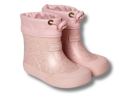 BUNDGAARD Cover barefoot dětské holínky, Old Rose Sparkle