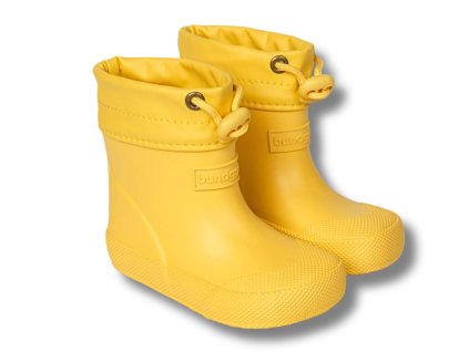 BUNDGAARD Cover barefoot dětské holínky, Yellow Sunflower