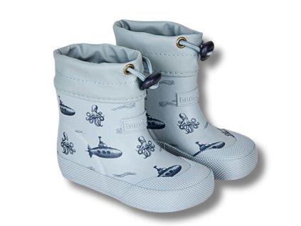 BUNDGAARD Cover barefoot dětské holínky, Teal Stone Submarine