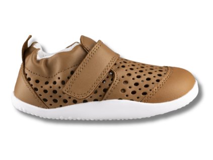 BOBUX Go Punch barefoot první dětské sandálky, Caramel