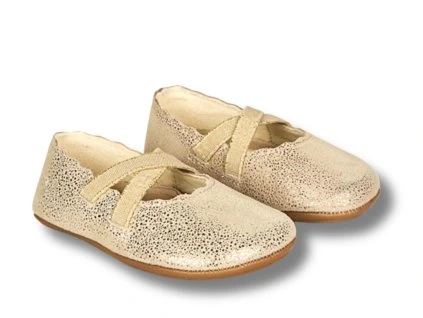 Dětské barefoot balerínky BUNDGAARD Tamara, Ivory Gold