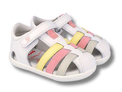 Dětské barefoot sandálky GARVALÍN, Sauvage Blanco