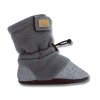 JAN & JUL Stay-Put Cozy Booties capáčky BSA-HGR-S, Heather Grey