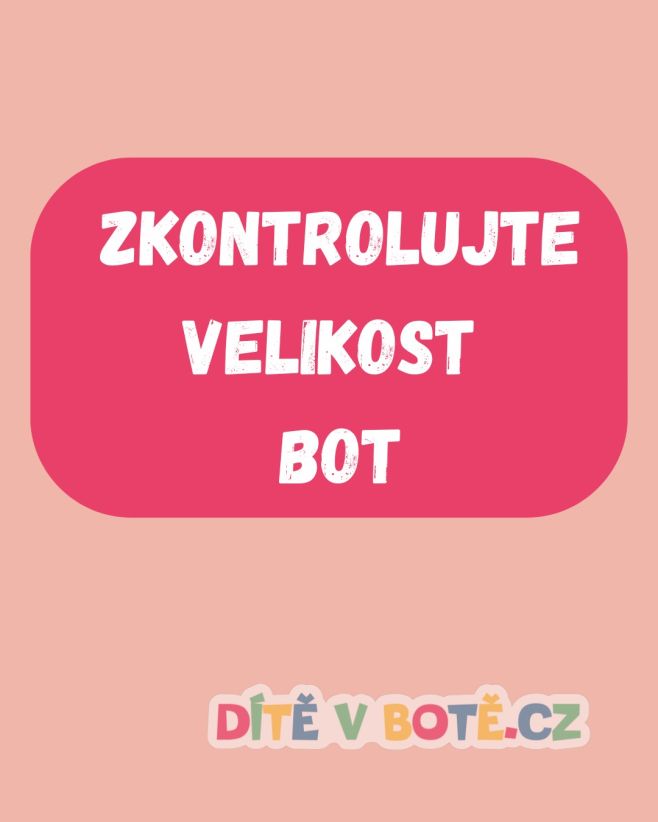 Zima skončila… a s ní často i správná velikost bot. Dětská noha totiž může vyrůst o půl až jednu velikost, aniž by si toho...