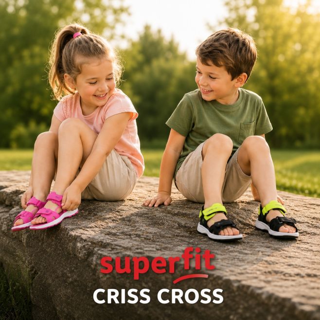 SUPERFIT CRISS CROSS 🌿 Lehoučké sandálky, které si děti zamilují na první obutí 💛 Superfit Criss Cross jsou ideální na...