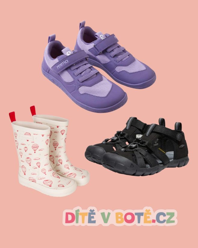 ☀️ V létě je ideální mít pro děti připravených více typů bot 👣 👟 Tenisky na běžné nošení a každodenní dobrodružství 🩴...