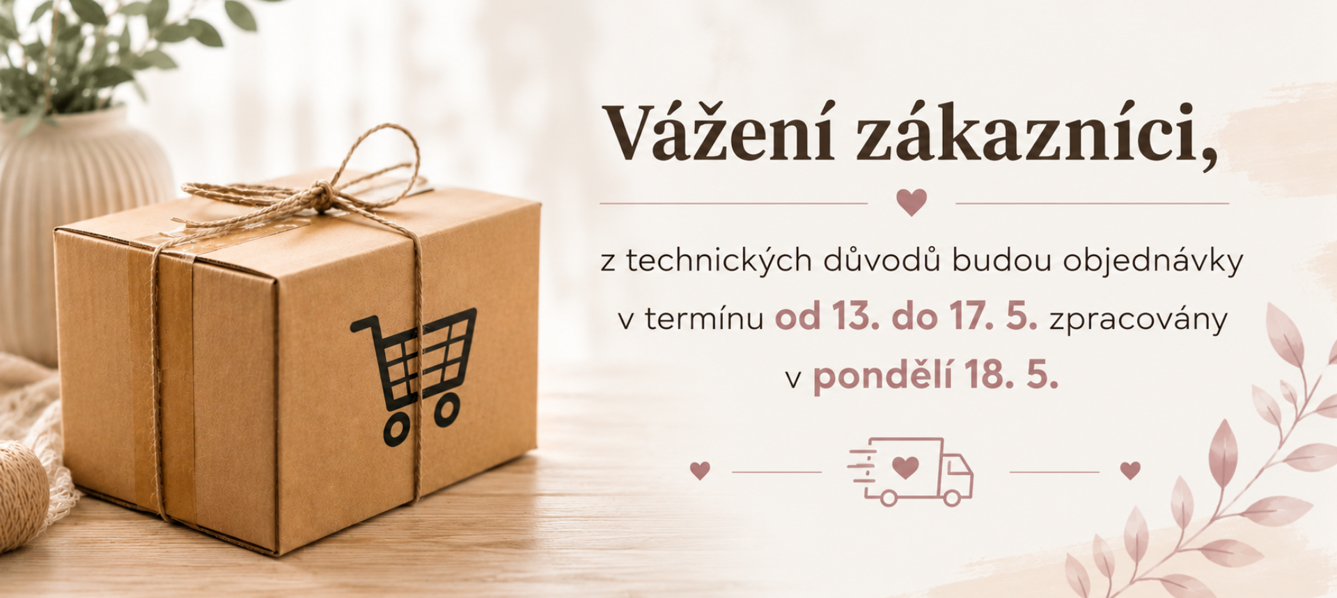 Odstávka e-shopu