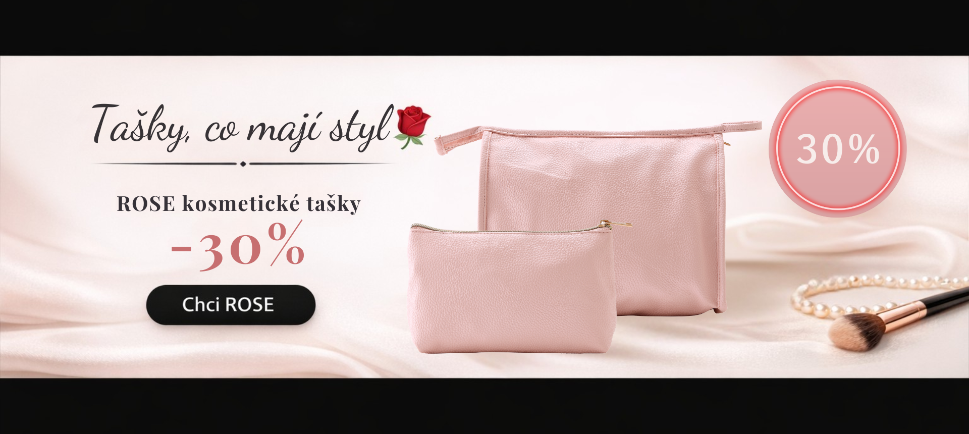 Kosmetické tašky Rose sleva