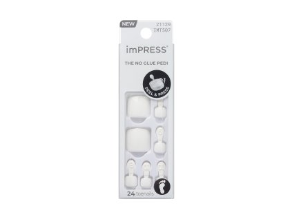 Kiss IMT507 ImpressTheNoGluePedi PackageFront 731509211290
