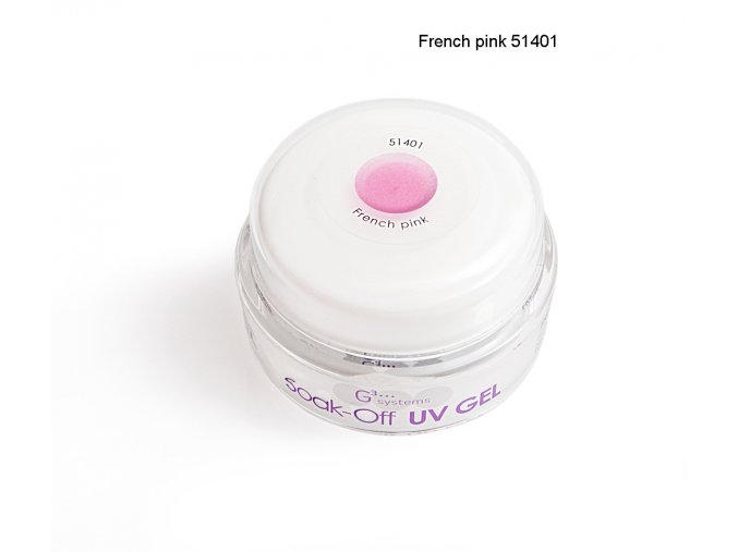 UV Soak off gel French pink francouzská růžová, Francouzská manikúra