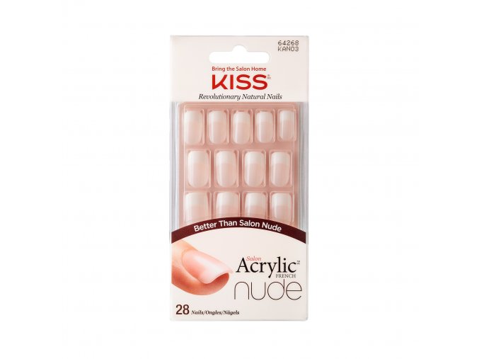 KAN03C Kiss SalonAcrylicNude Package Front 731509642681