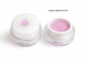 UV Soak off color gel barevný gel, Opaque light pink