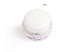 UV Soak off gel clear gel čirý, Francouzská manikúra