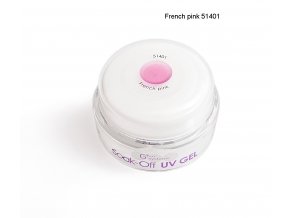 UV Soak off gel French pink francouzská růžová, Francouzská manikúra