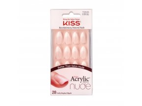 KAN06C Kiss SalonAcrylicFrenchNude Package Front 731509709094