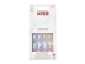 KISS Gelové nehty Gel Fantasy - Painted Veil Medium