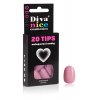 Nalepovací nehty TIPS 20 pink oval