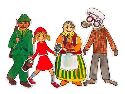 cervena karkulka ciapocka loutky babky marionetino