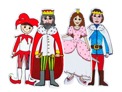 princezna princ kral kasparek gasparko loutky babky marionetino