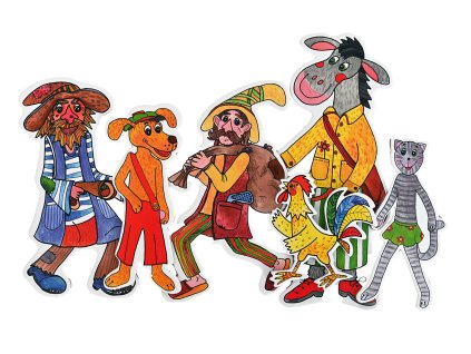 zviratka a loupeznici loutky babky marionetino
